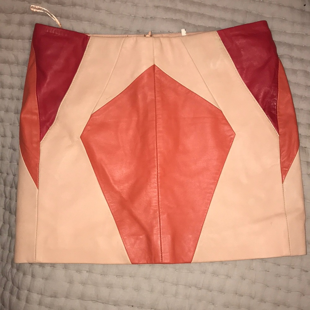 Maje leather skirt